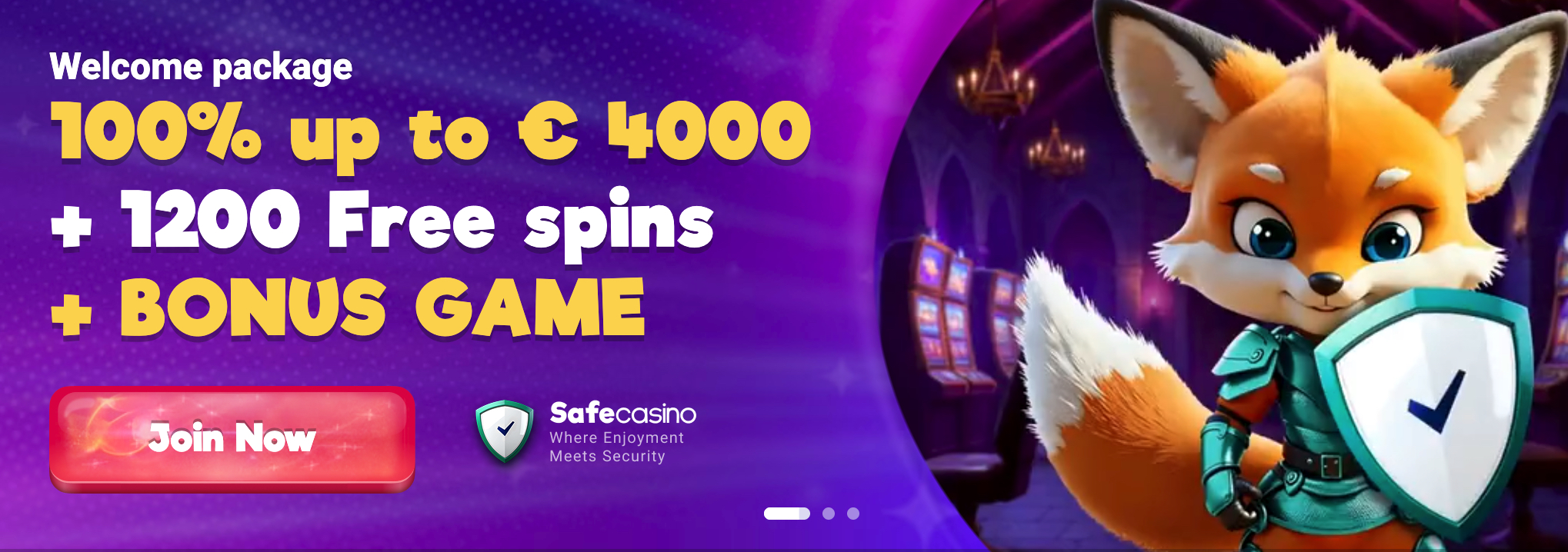 SafeCasino welcome offer