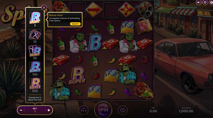 Spice Slot buy bonus feature