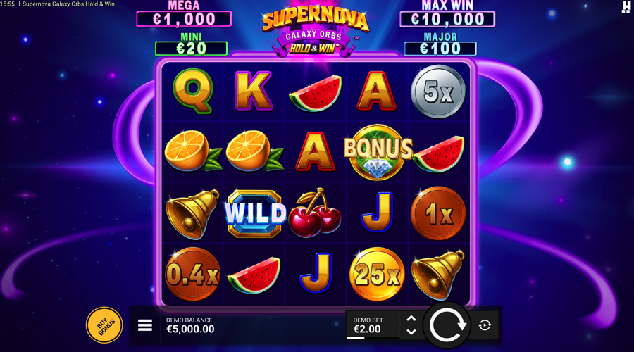 Supernova Galaxy Orbs Slot Demo - Hacksaw Gaming