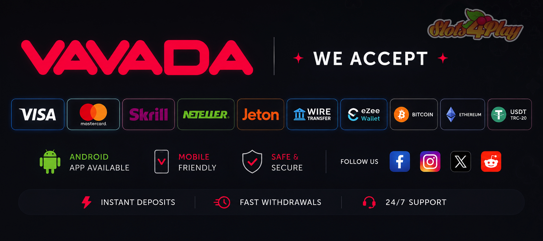 Vavada Casino Payments