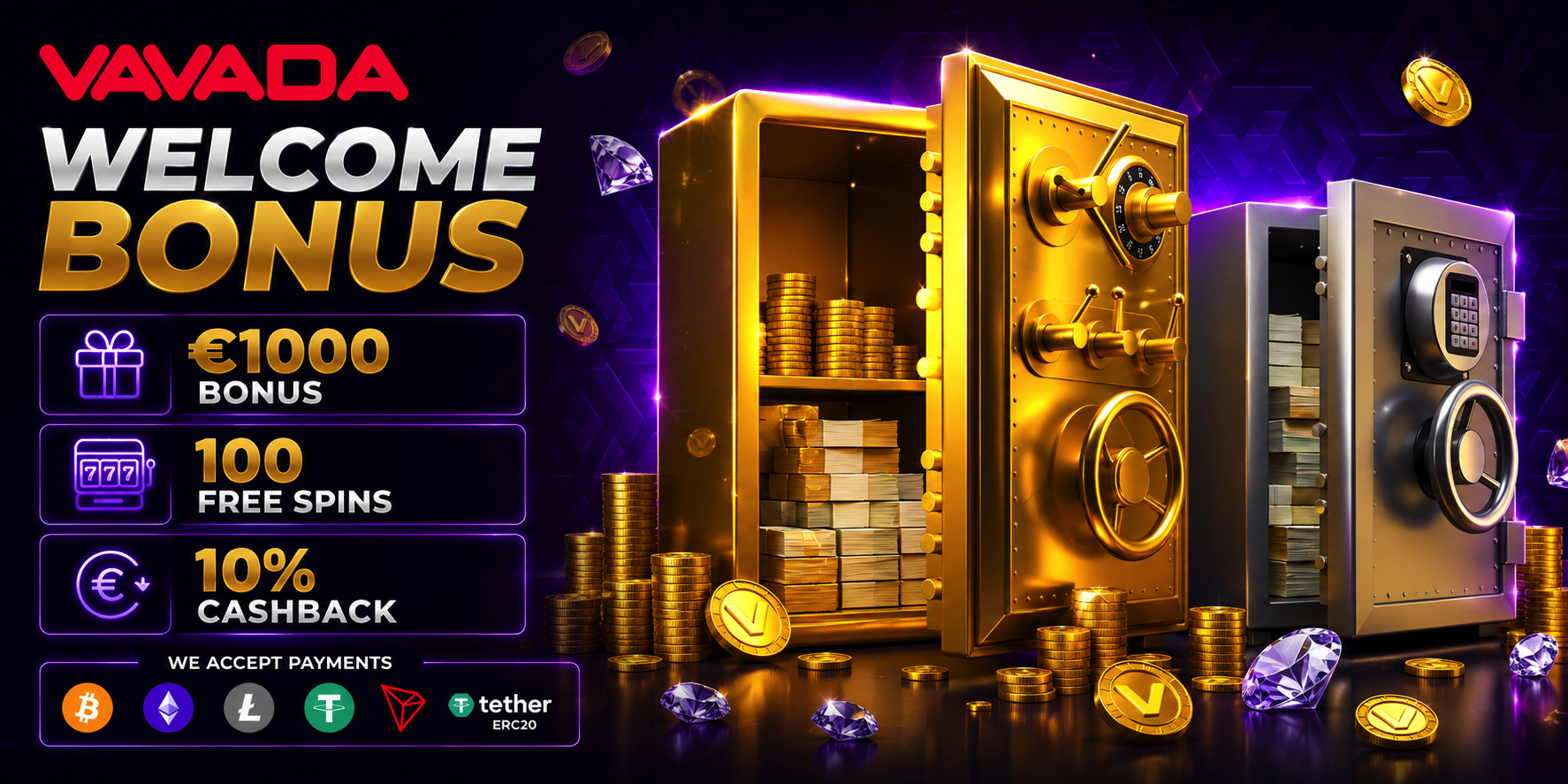Vavada Casino welcome offer