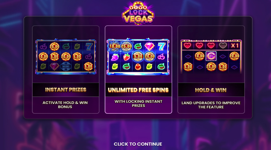 Viva Lock Vegas Slot features