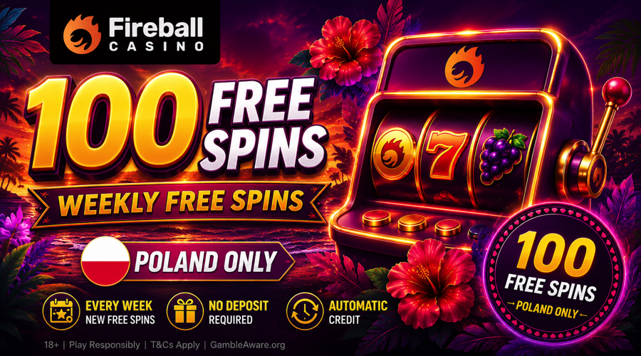 Weekly Free Spins at Fireball Casino
