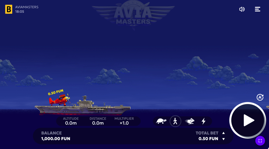 Avia Masters Crash Game Demo - BGaming