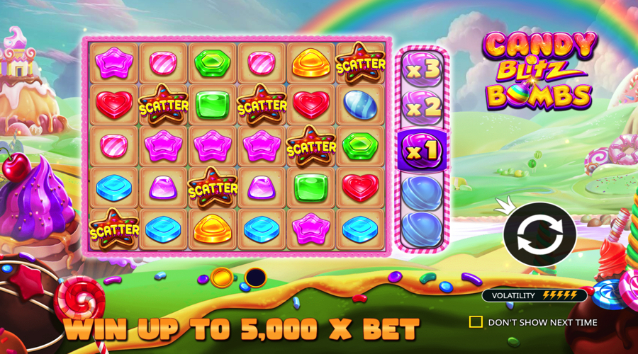 Candy Blitz Bombs Slot features