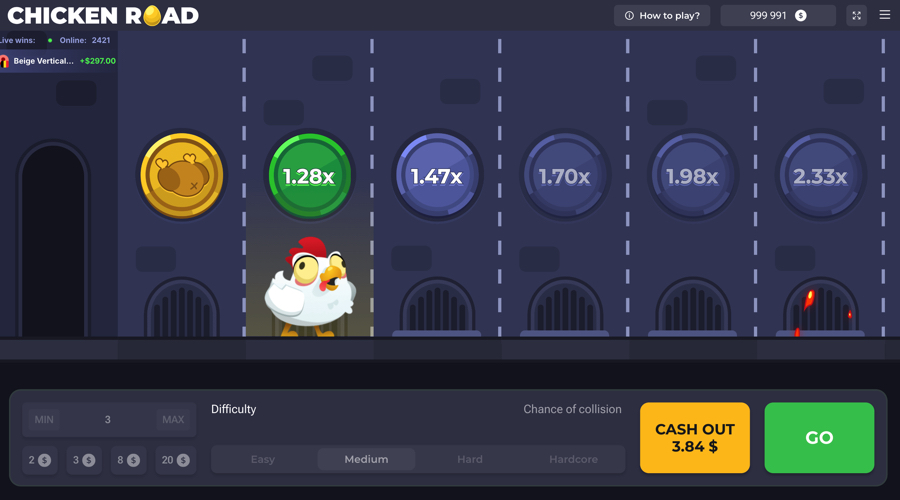 Chicken Road Crash gameplay