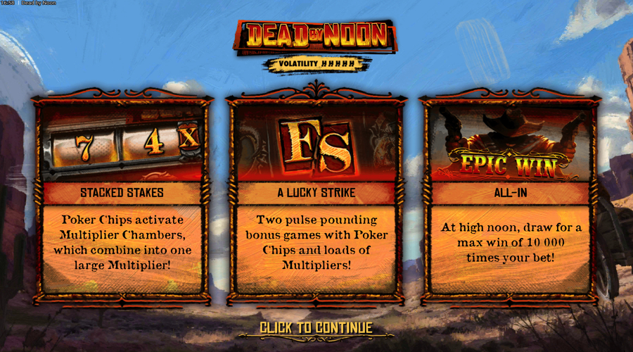Dead by Noon Slot features