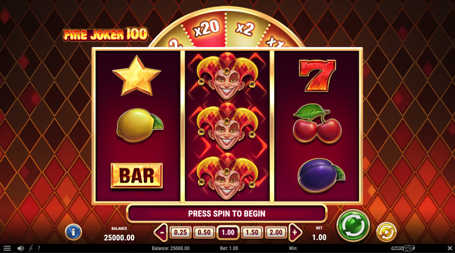 Fire Joker 100 Slot Demo - Play'n Go