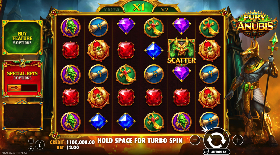Fury of Anubis Slot Demo - Pragmatic Play