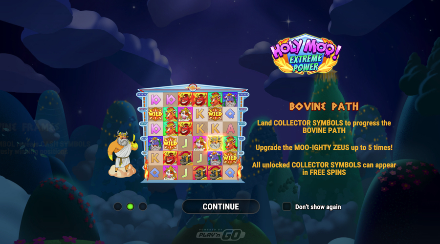 Holy Moo! Extreme Power Slot features