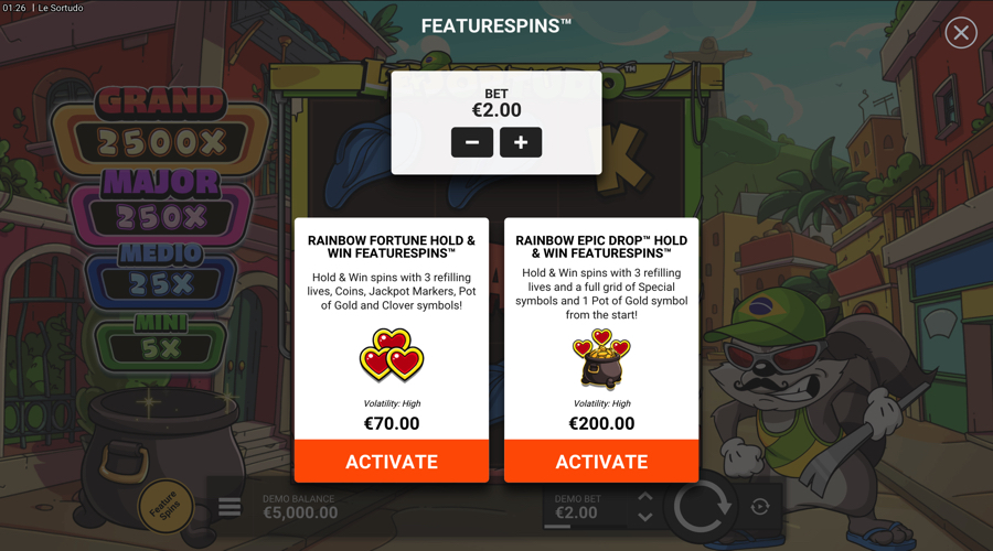 Le Sortudo Slot buy bonus
