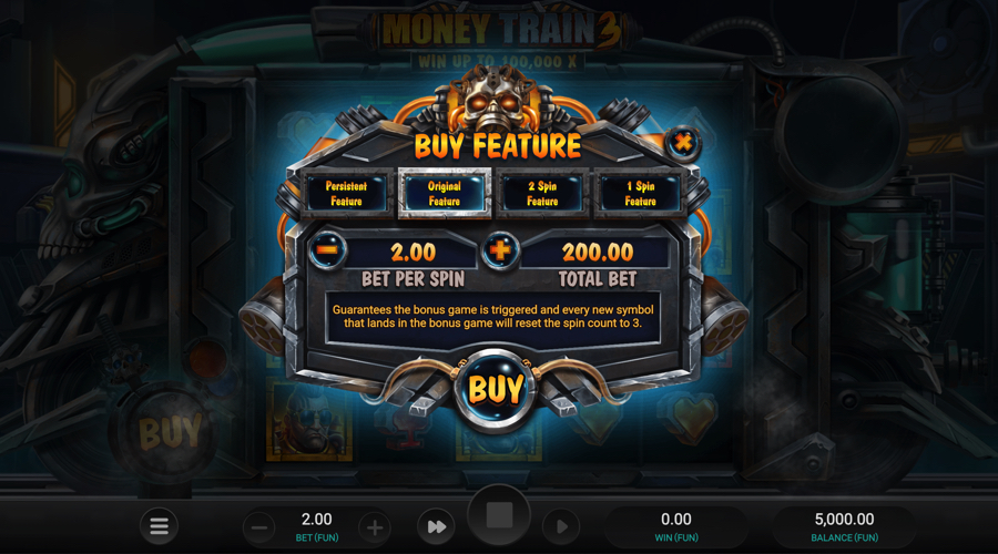 Money Train 3 Slot buy bonus