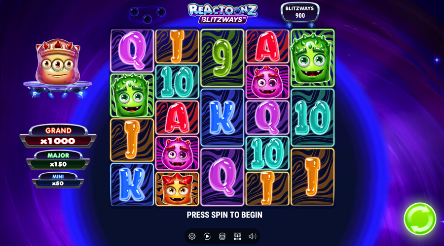 Reactoonz Blitzways slot demo - Play'n Go