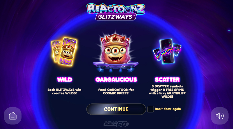 Reactoonz Blitzways slot features