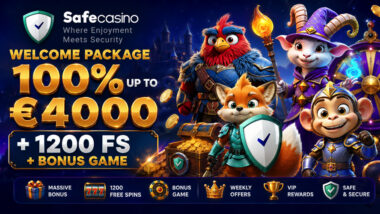 SafeCasino Welcome Bonus + FS
