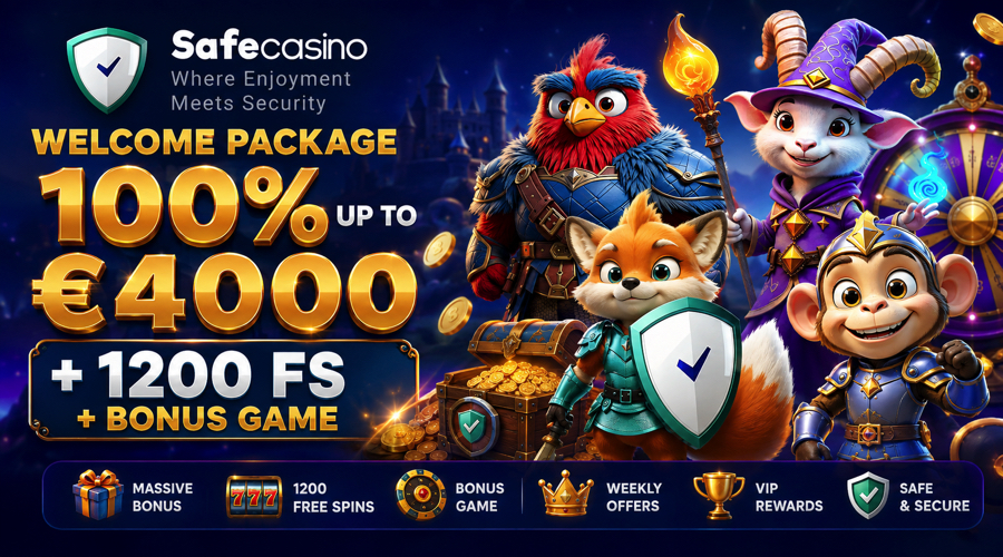 SafeCasino Welcome Bonus + FS