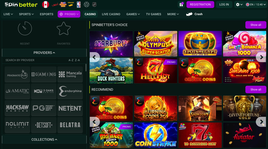 SpinBetter Deposit Offers