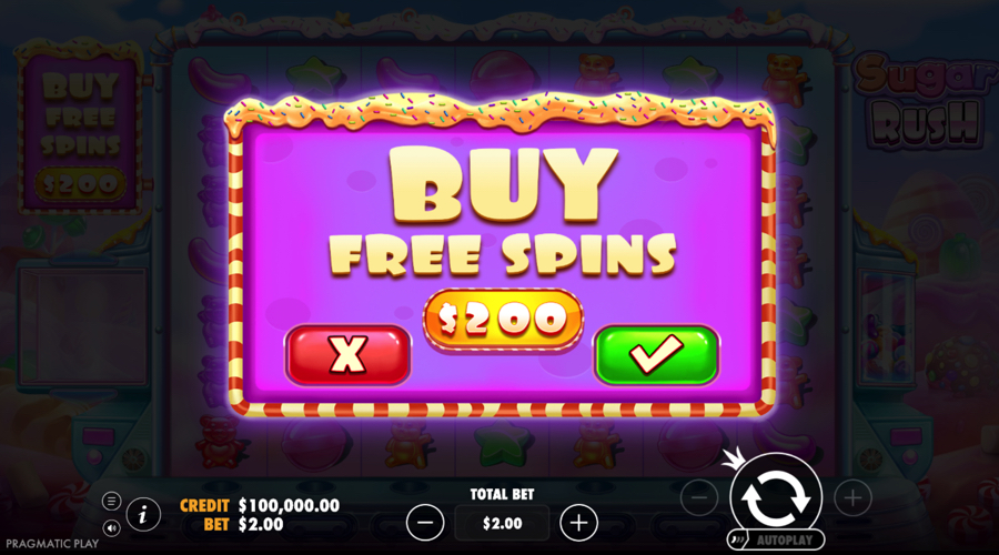 Sugar Rush Slot buy bonus
