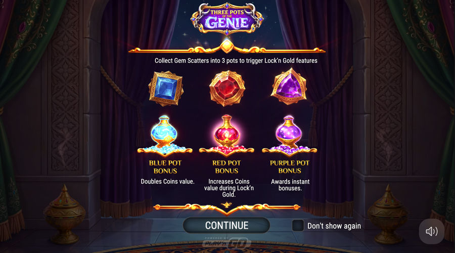 Three Pots of the Genie Slot features