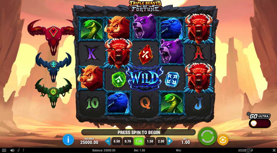 Triple Beasts of Fortune Slot Demo - Play'n Go