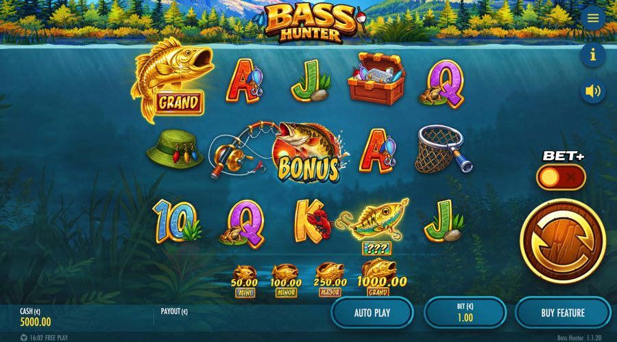 Bass Hunter slot demo - Thunderkick