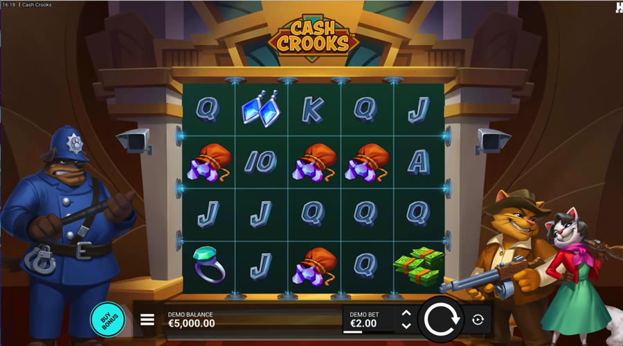Cash Crooks slot demo - Hacksaw Gaming