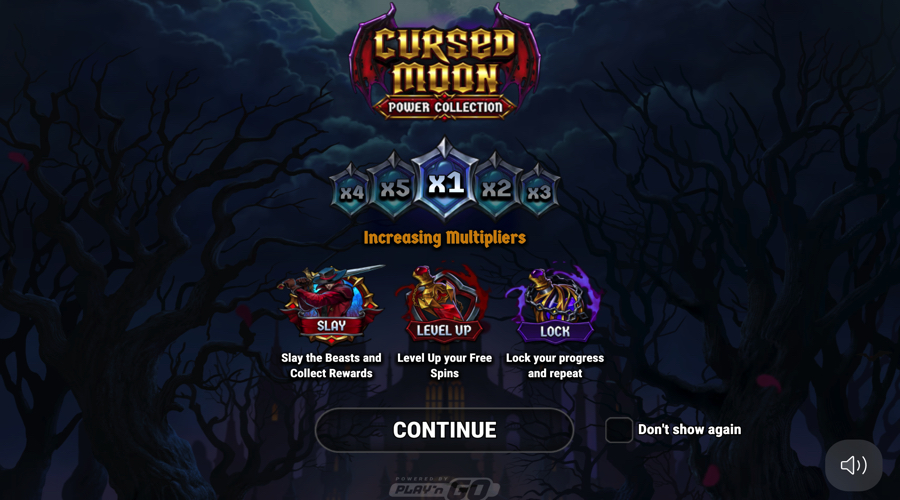 Cursed Moon Power Collection slot features