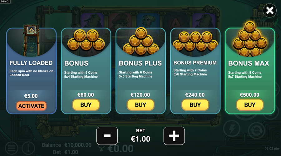 Depths of Fortune 2 slot buy bonus
