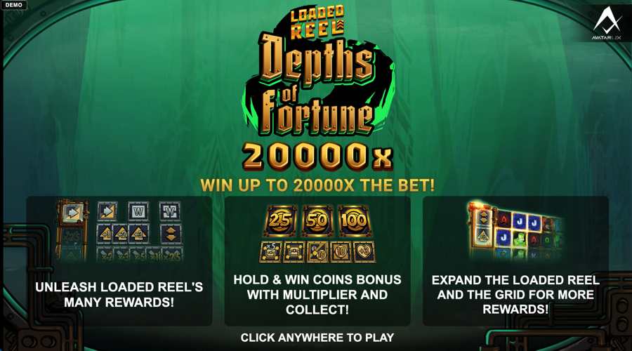 Depths of Fortune 2 slot features