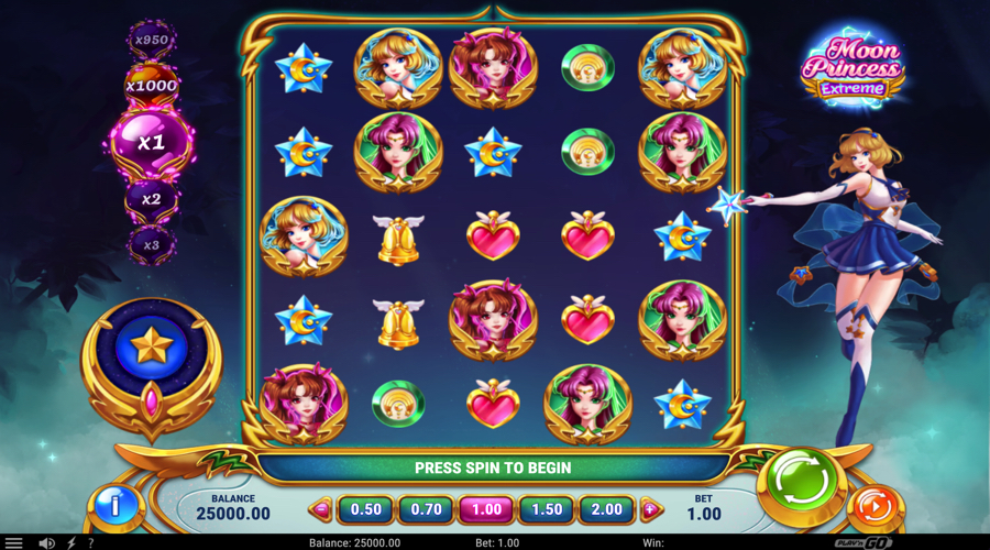 Moon Princess Extreme slot demo - Play'n Go