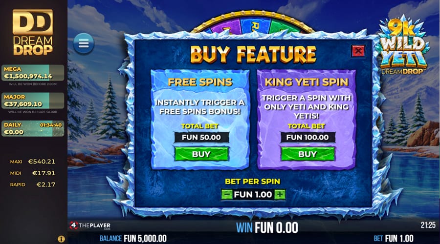 9K Wild Yeti Dream Drop buy feature
