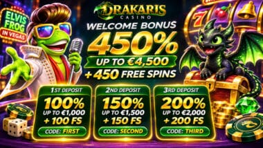 Drakaris Casino Welcome Bonus Codes