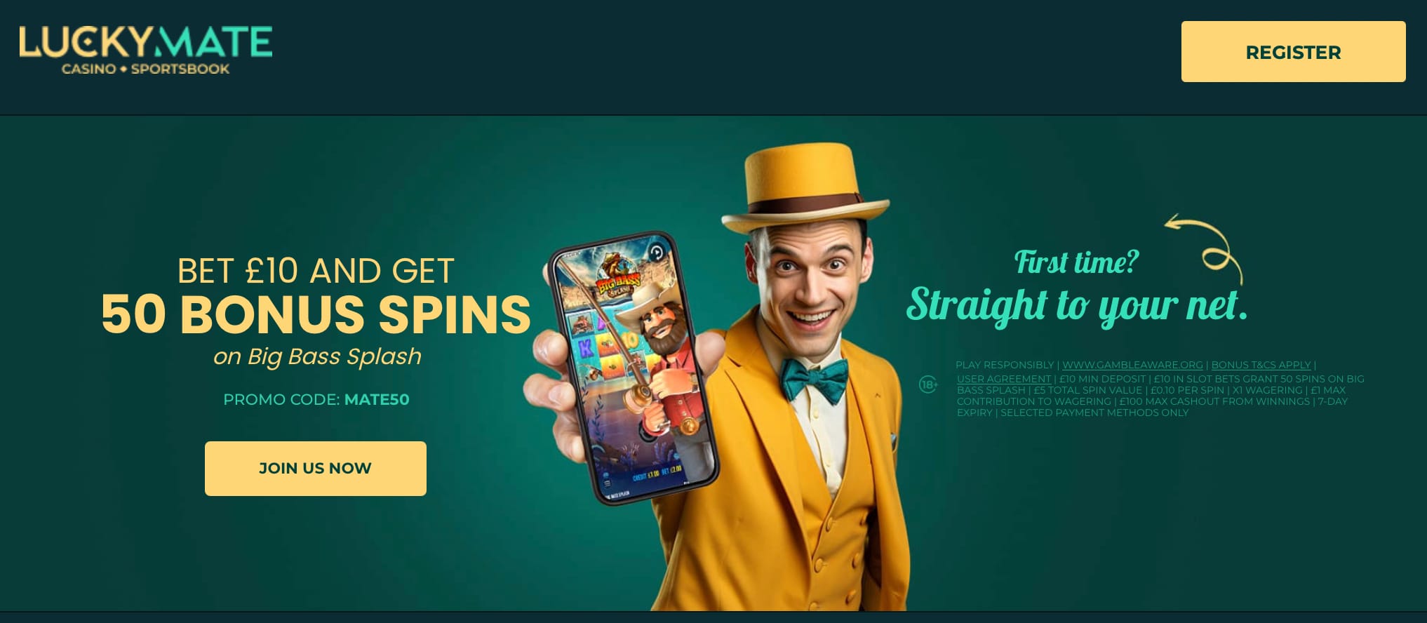 LuckyMate welcome offer