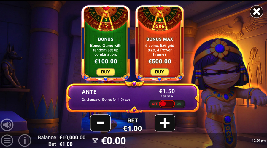 Pots of Power: Mummy's Treasure buy bonus