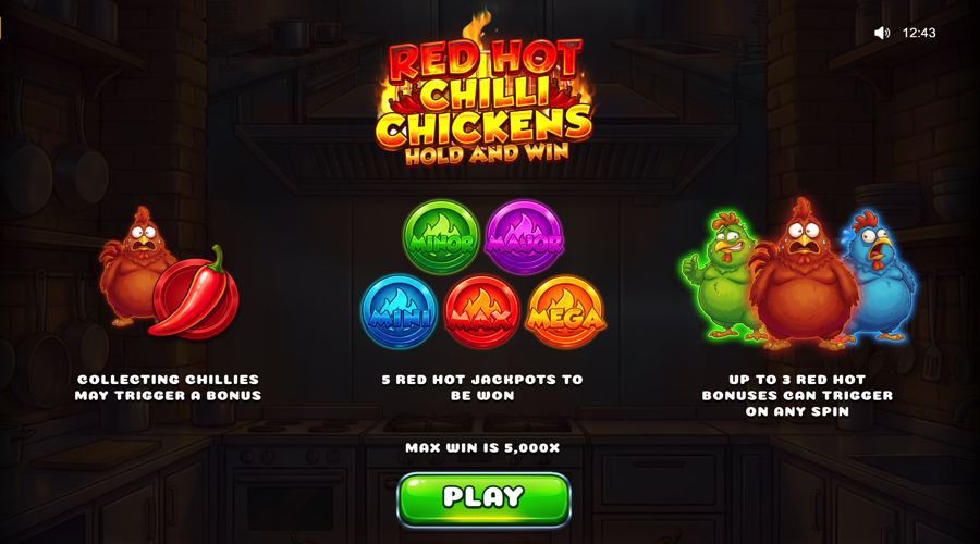 Red Hot Chilli Chickens slot features